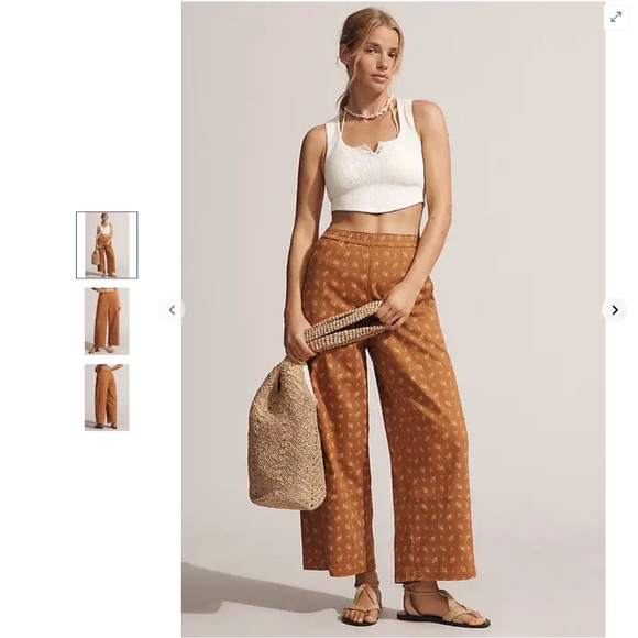 Pilcro Pants - Anthropologie Pilcro The Izzie Relaxed Pull-On Barrel Pants: Printed Twill
